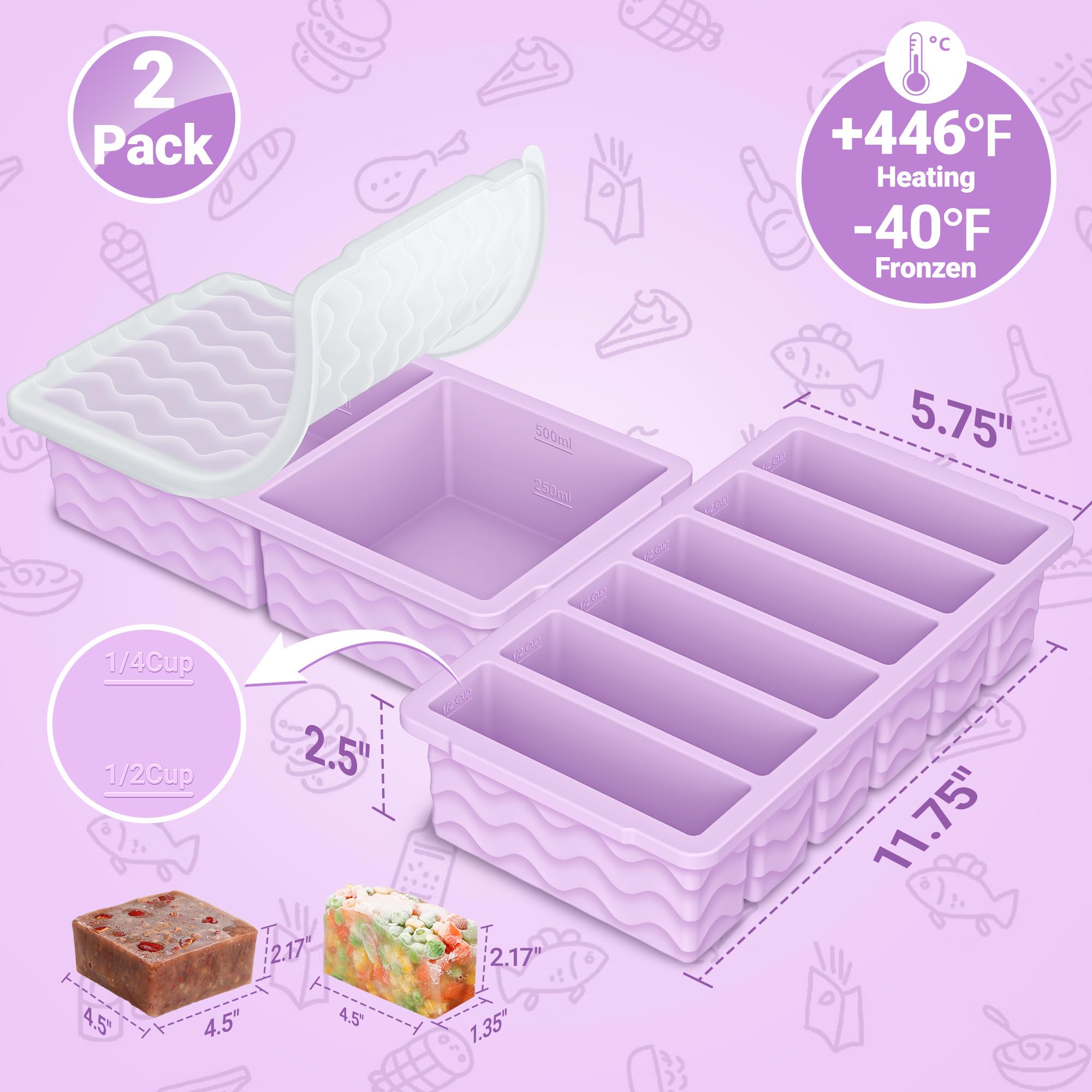 Odor-resistant design keeps flavors contained in each tray