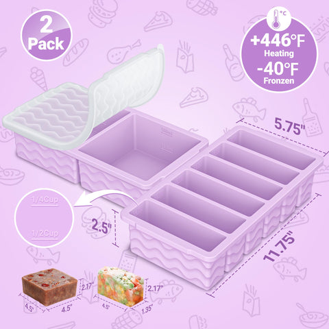 Odor-resistant design keeps flavors contained in each tray