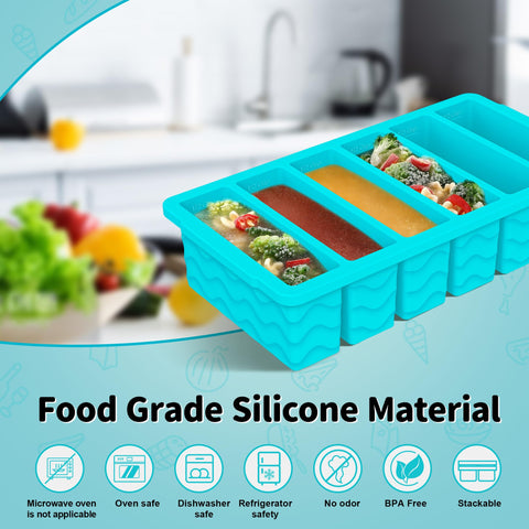 Doasuwish 2-cup large trays stacked neatly for compact storage
