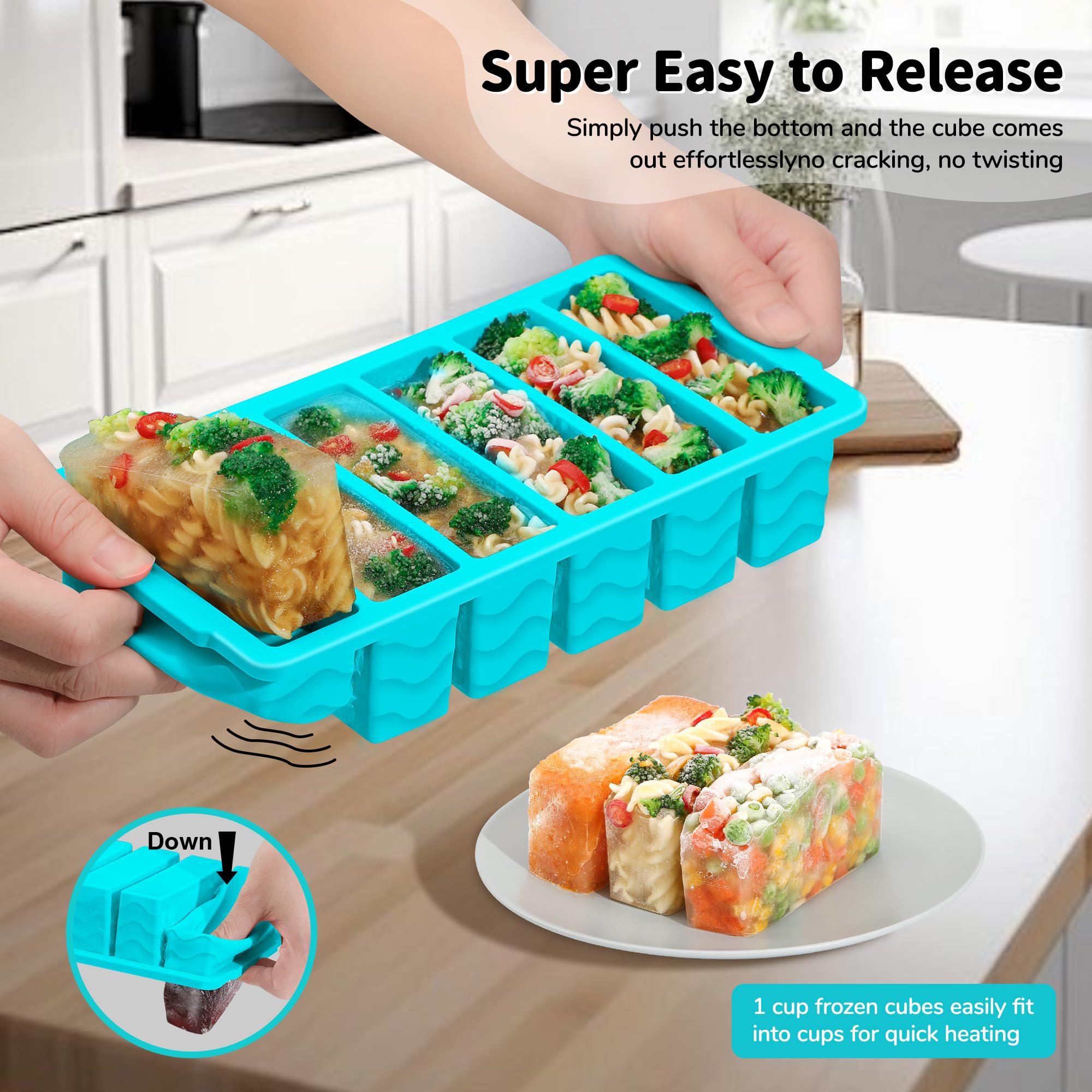 Doasuwish trays with measurement lines simplify quick portioning