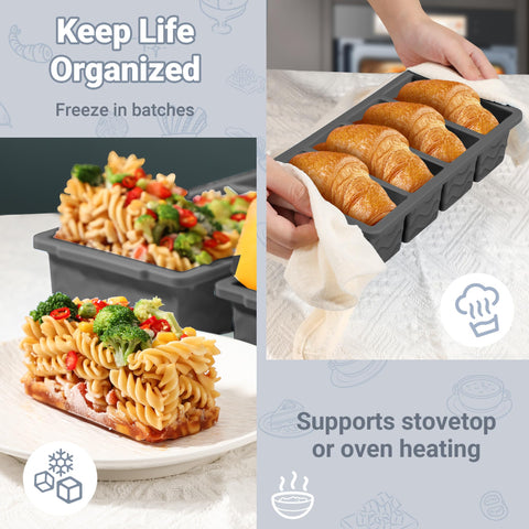 Doasuwish stackable design saves freezer space.