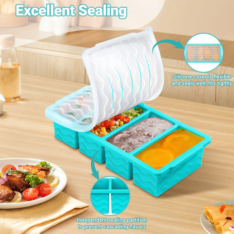 Doasuwish versatile molds freeze soups, sauces, and smoothies for easy meal prep.