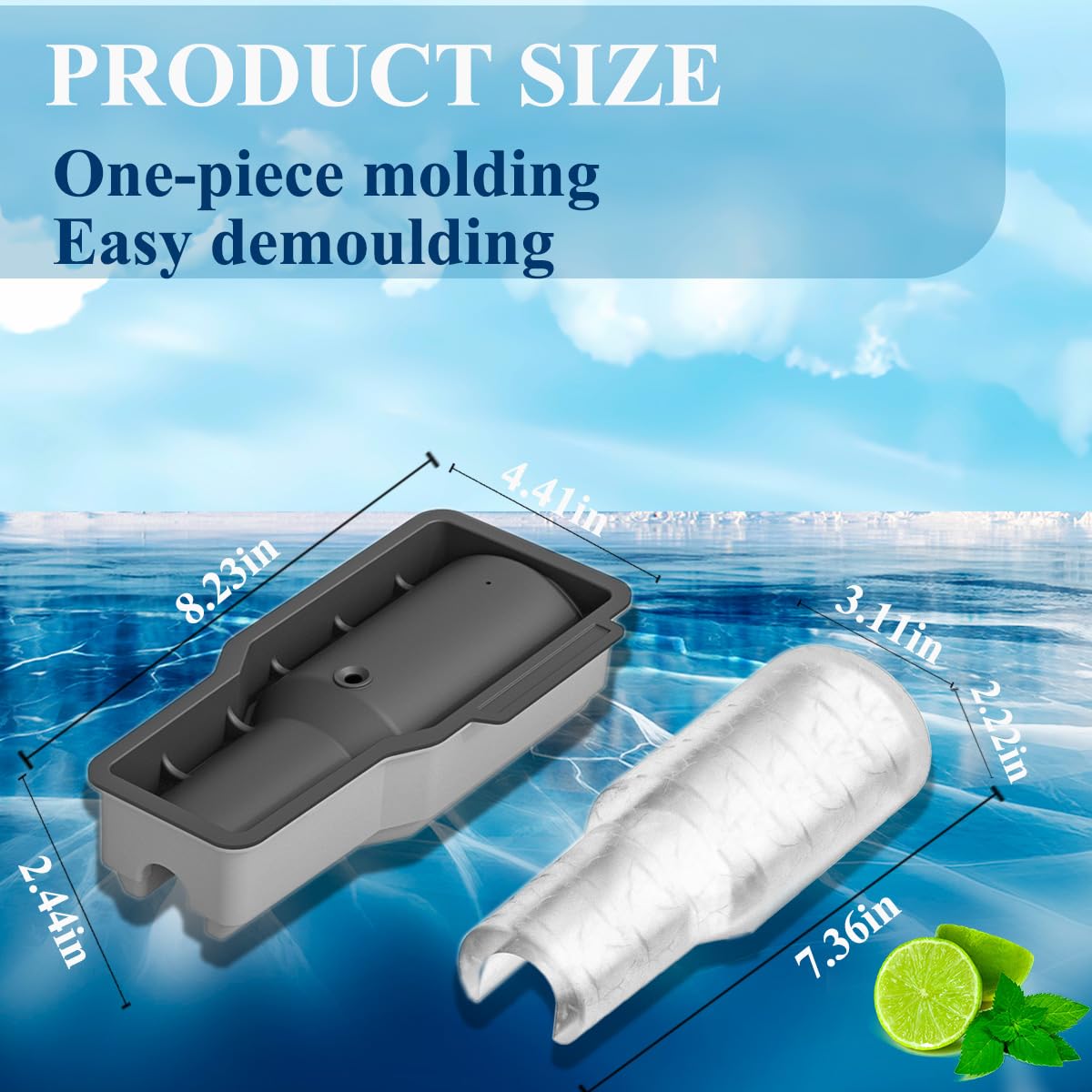 DoawBang ice cubes release easily for quick filling of 30-40 oz Stanley cups.
