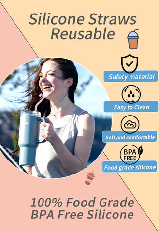 Doboli durable silicone straw offers a reusable hydration option