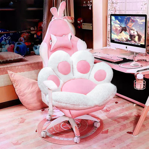 DOBUONO cat paw cushion 28x24 inches enhances gaming chair comfort