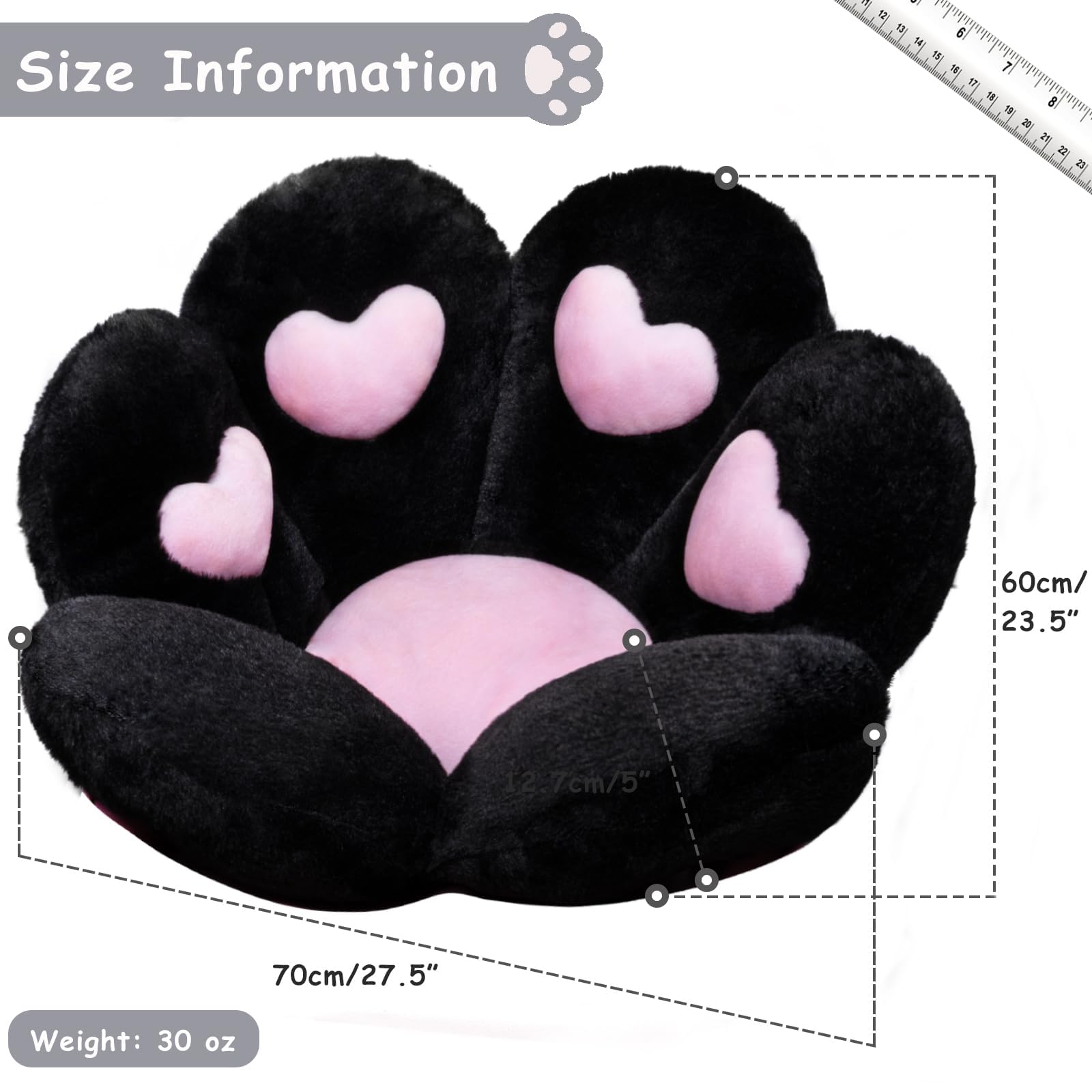 DOBUONO cat paw cushion on chair demonstrates non-slip stability.
