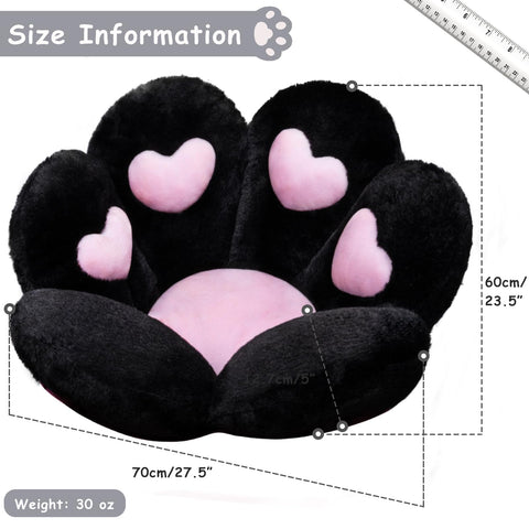 DOBUONO cat paw cushion on chair demonstrates non-slip stability.