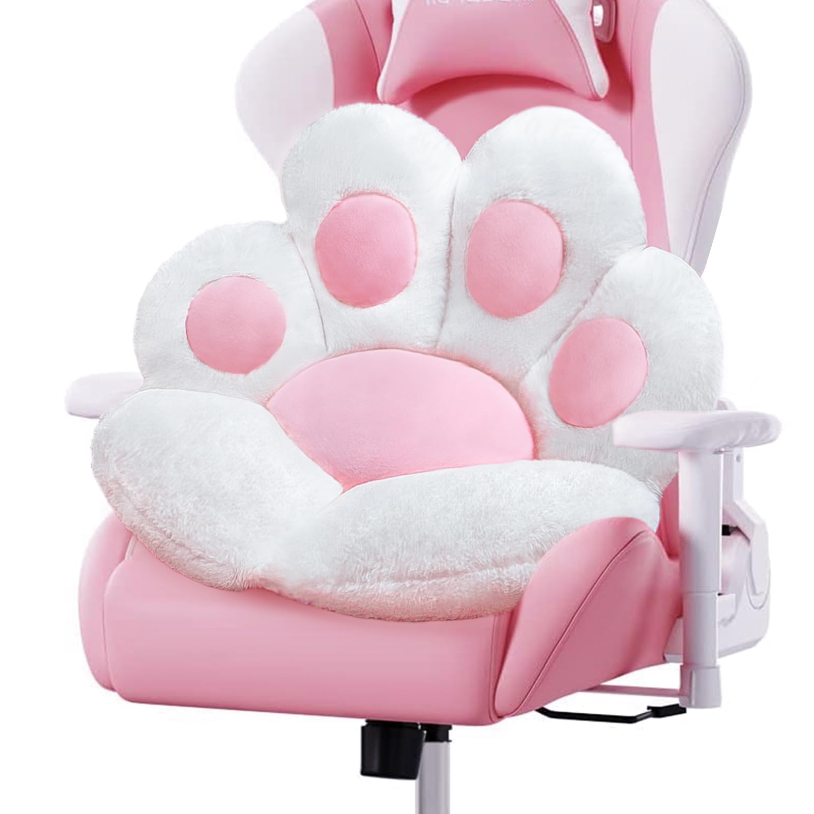 DOBUONO cat paw cushion plush seat for relaxed seating and spine support