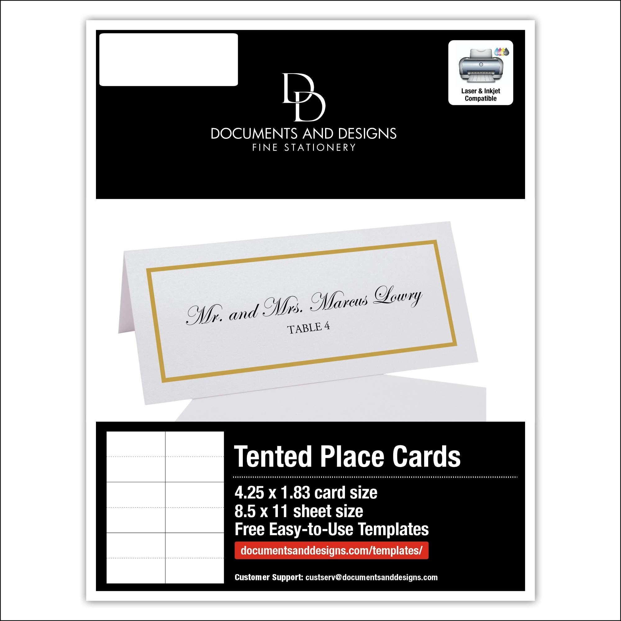 Set includes 60 cards on 10 sheets for events.