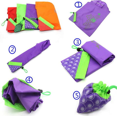 Dodkes long-handled grocery totes for comfortable carrying by hand or shoulder