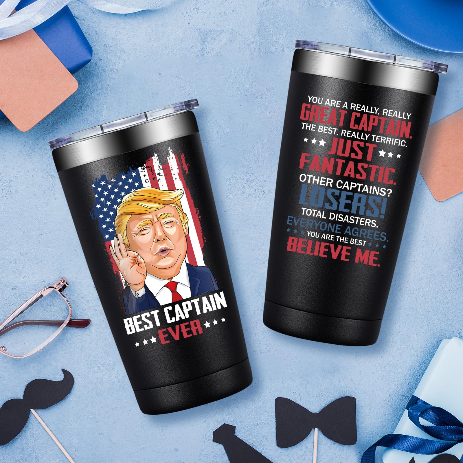 DOEARTE 20oz tumbler double-wall insulation keeps drinks cold or hot longer