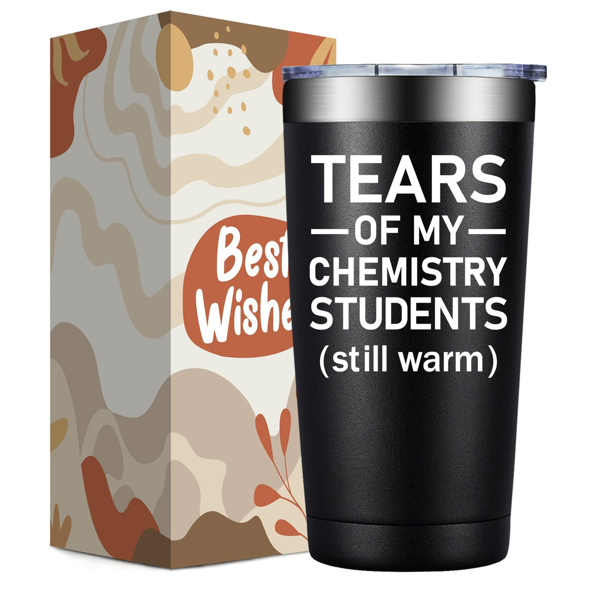 DOEARTE 20oz tumbler for chemistry teachers keeps beverages ready during labs
