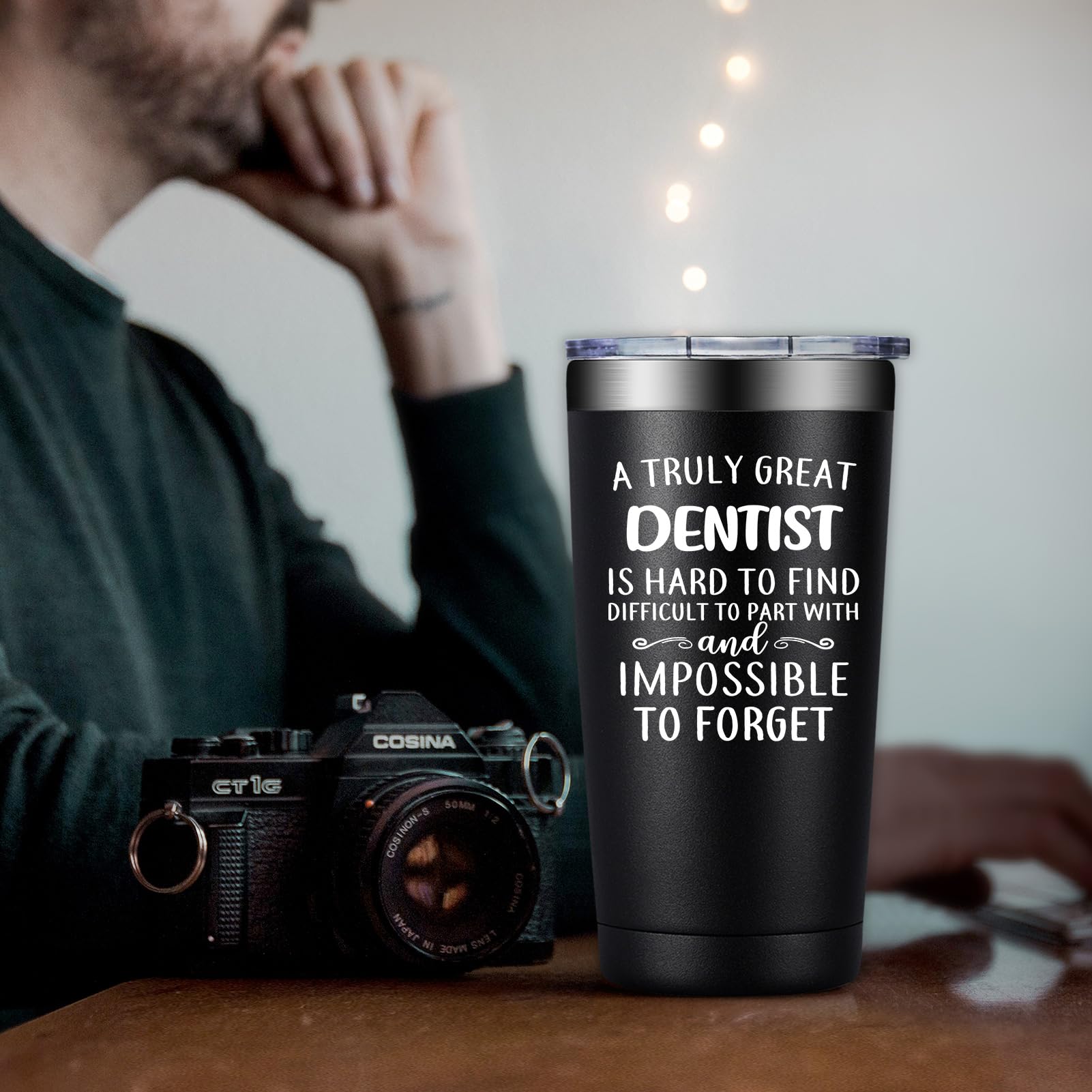 DOEARTE 20oz tumbler rim detail, sturdy construction for daily use