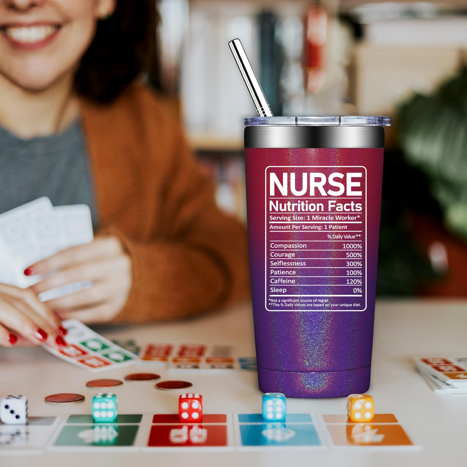 DOEARTE gift-ready nurse gift 20oz tumbler ready for gifting