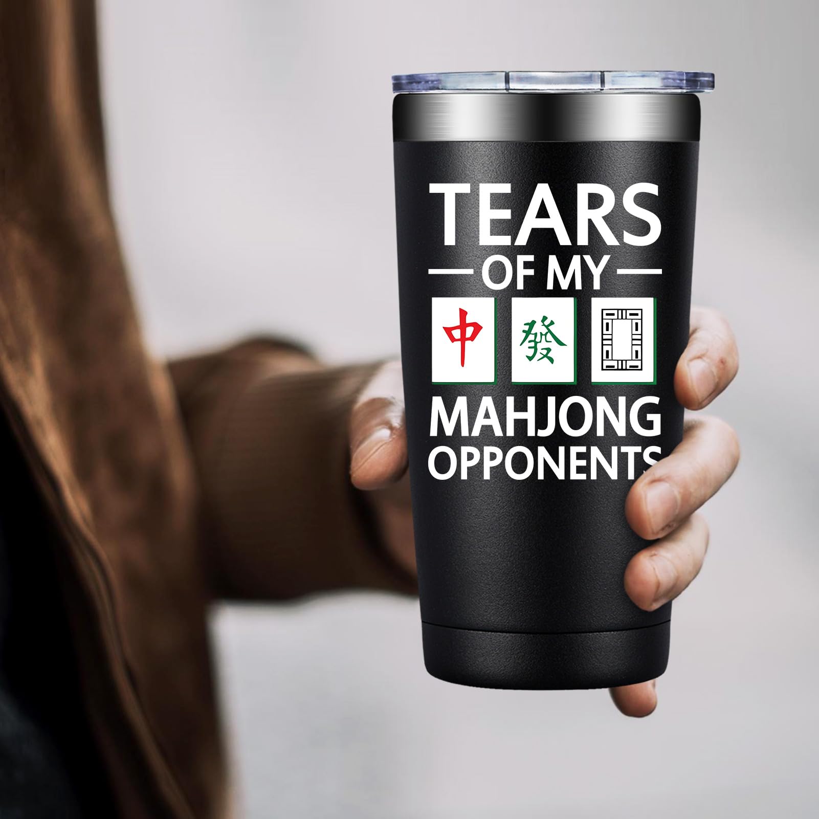 DOEARTE Mahjong tumbler gift-ready box emphasizes a thoughtful present
