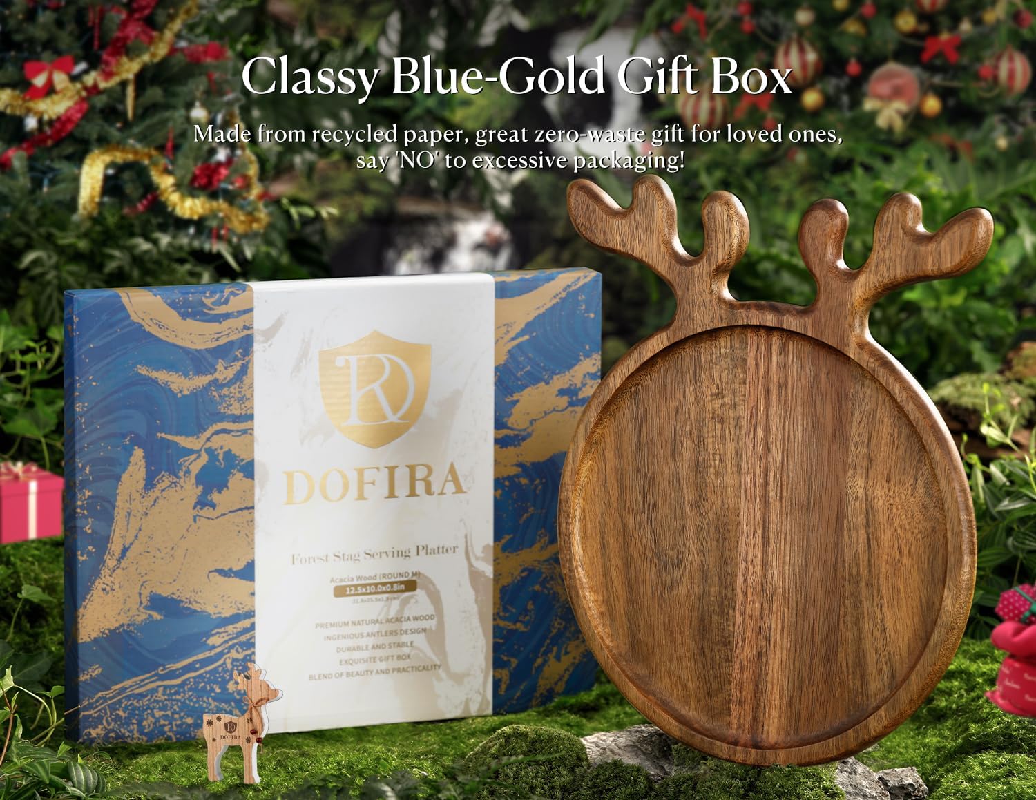 Dofira Acacia Cheese Fruit Tray versatile centerpiece for gatherings.