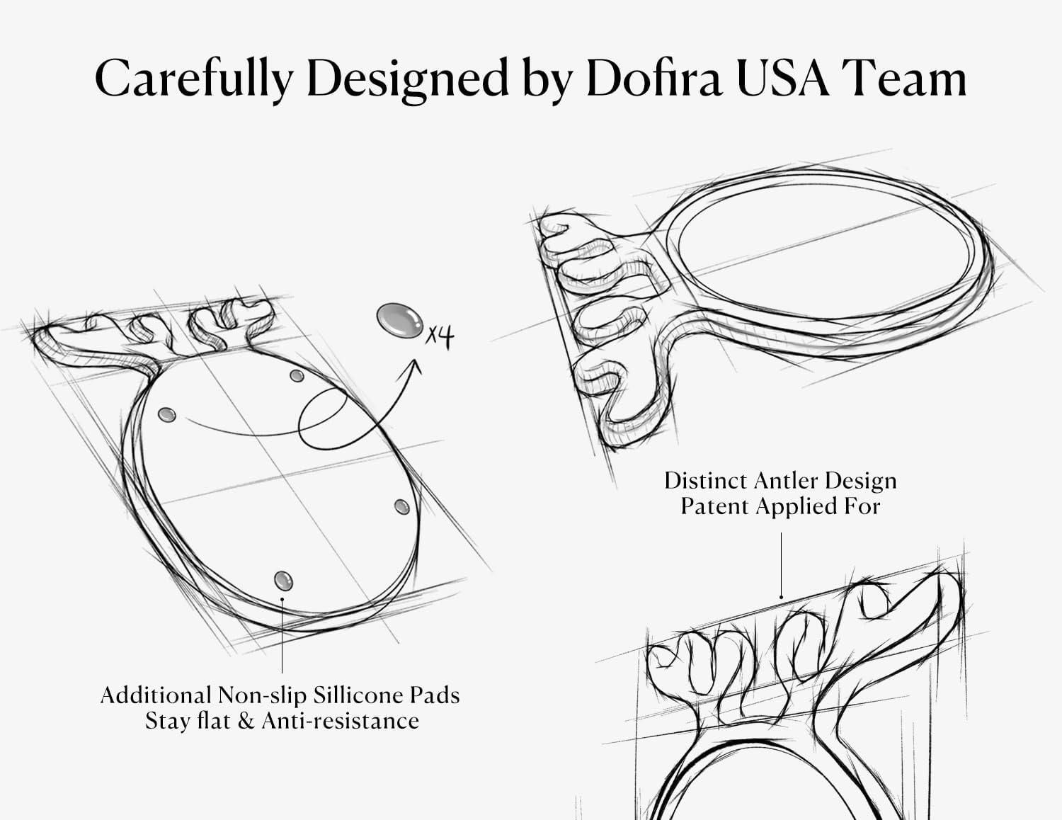 Dofira Acacia Non-Slip Pad adds stability while serving spreads.