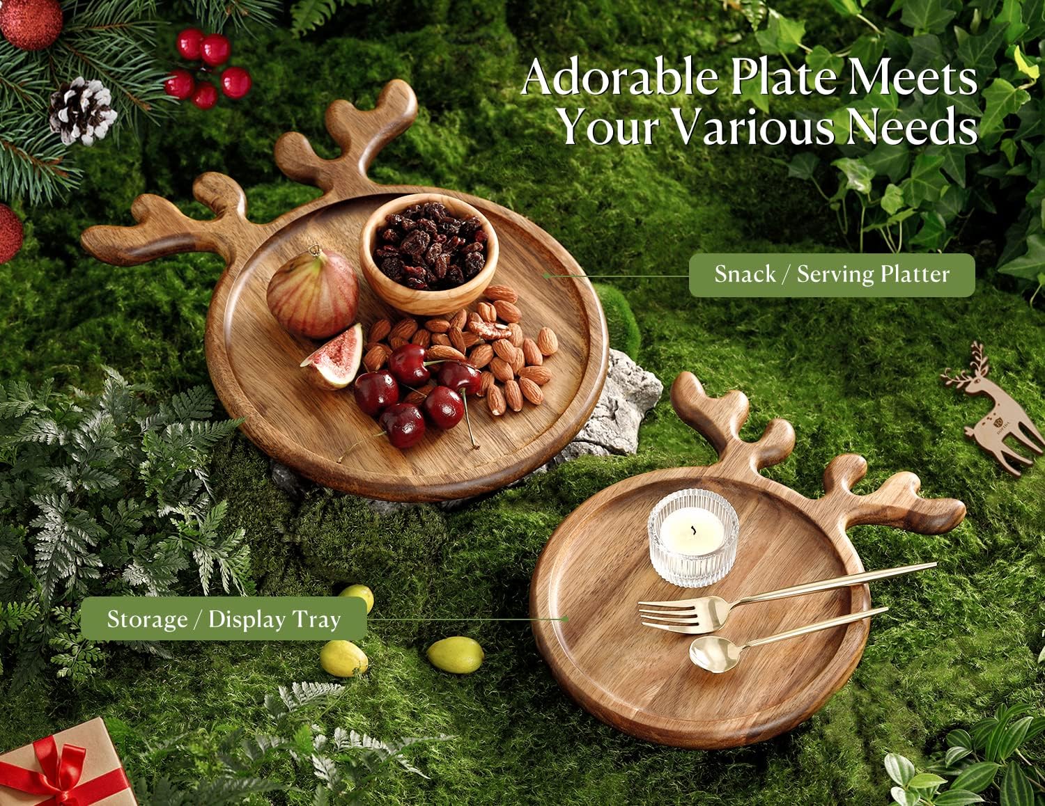 Dofira antler handle design adds decorative charm and function