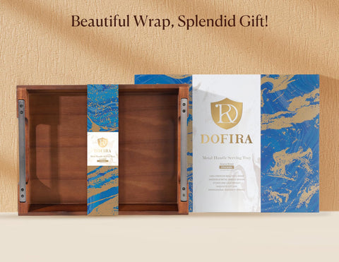 Dofira tray close-up shows smooth sanded finish and durable construction