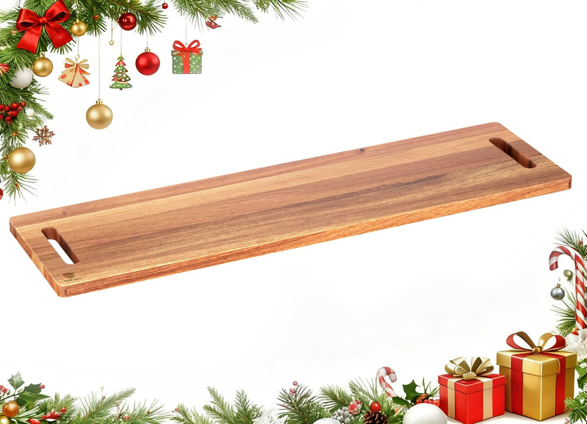 Dofira large charcuterie board with 32-inch acacia wood for expansive display