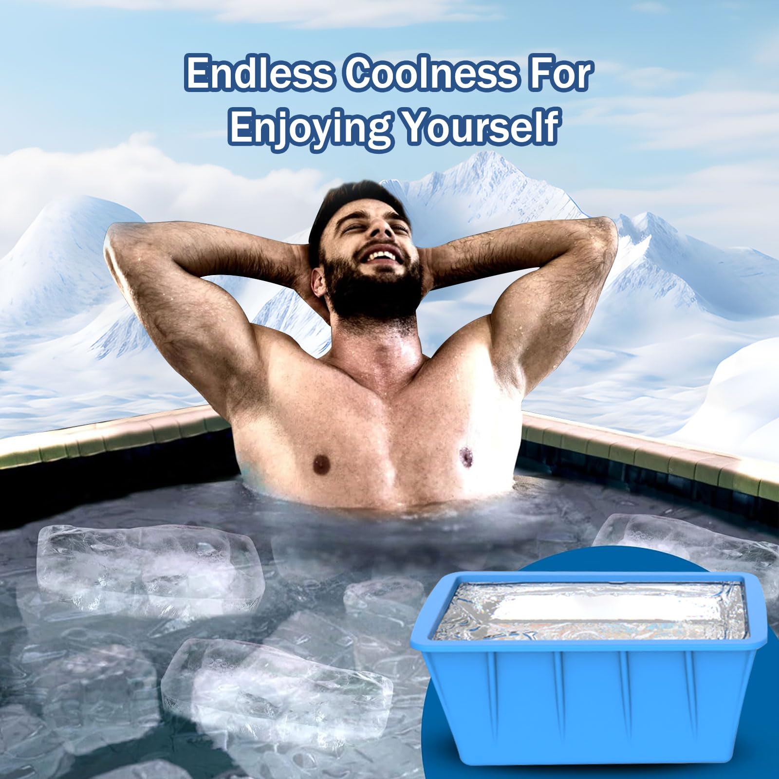 DOGITY silicone ice blocks per mold deliver long lasting bath chill