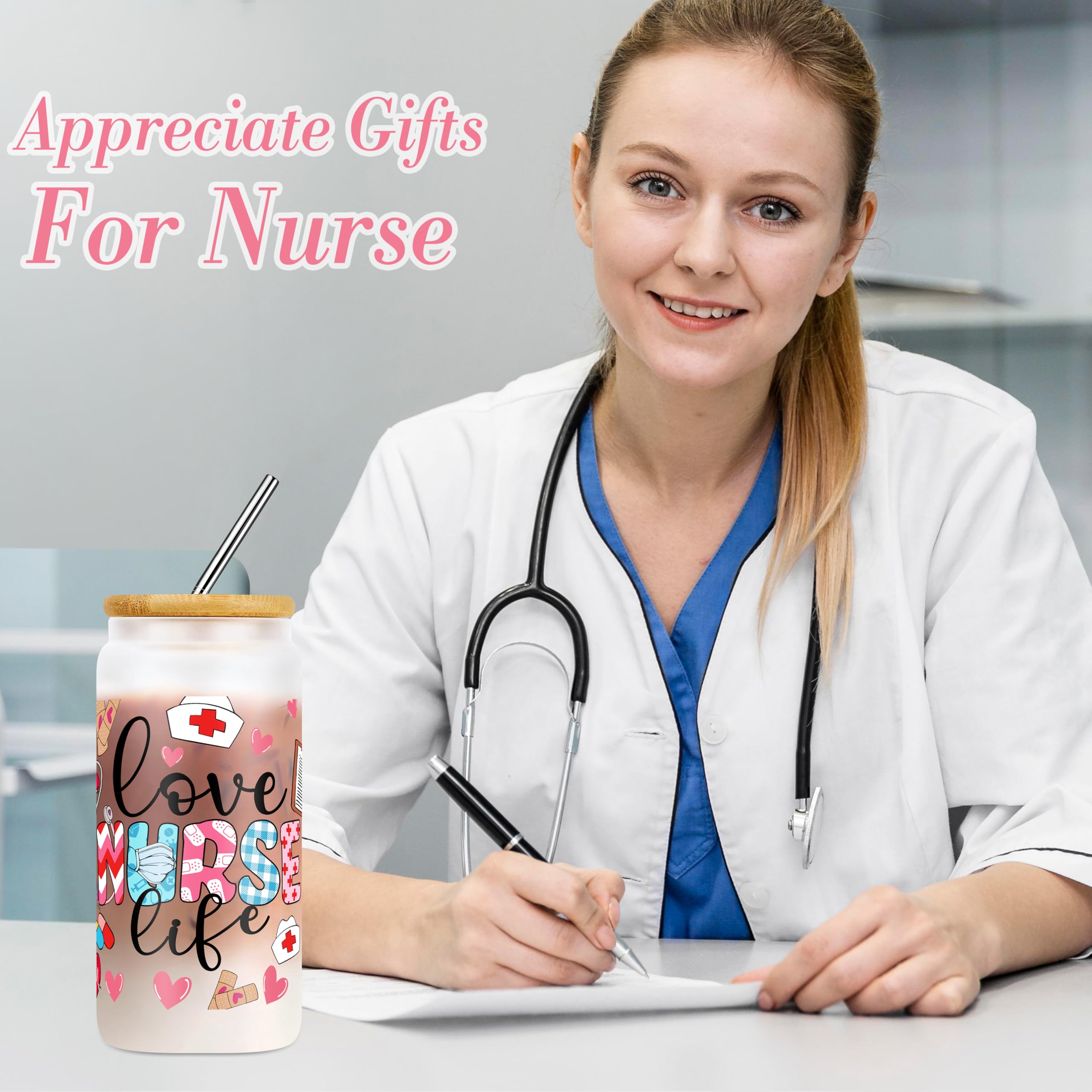 DOGMEM set of 50 nurse stickers for decorating notes and reminders.