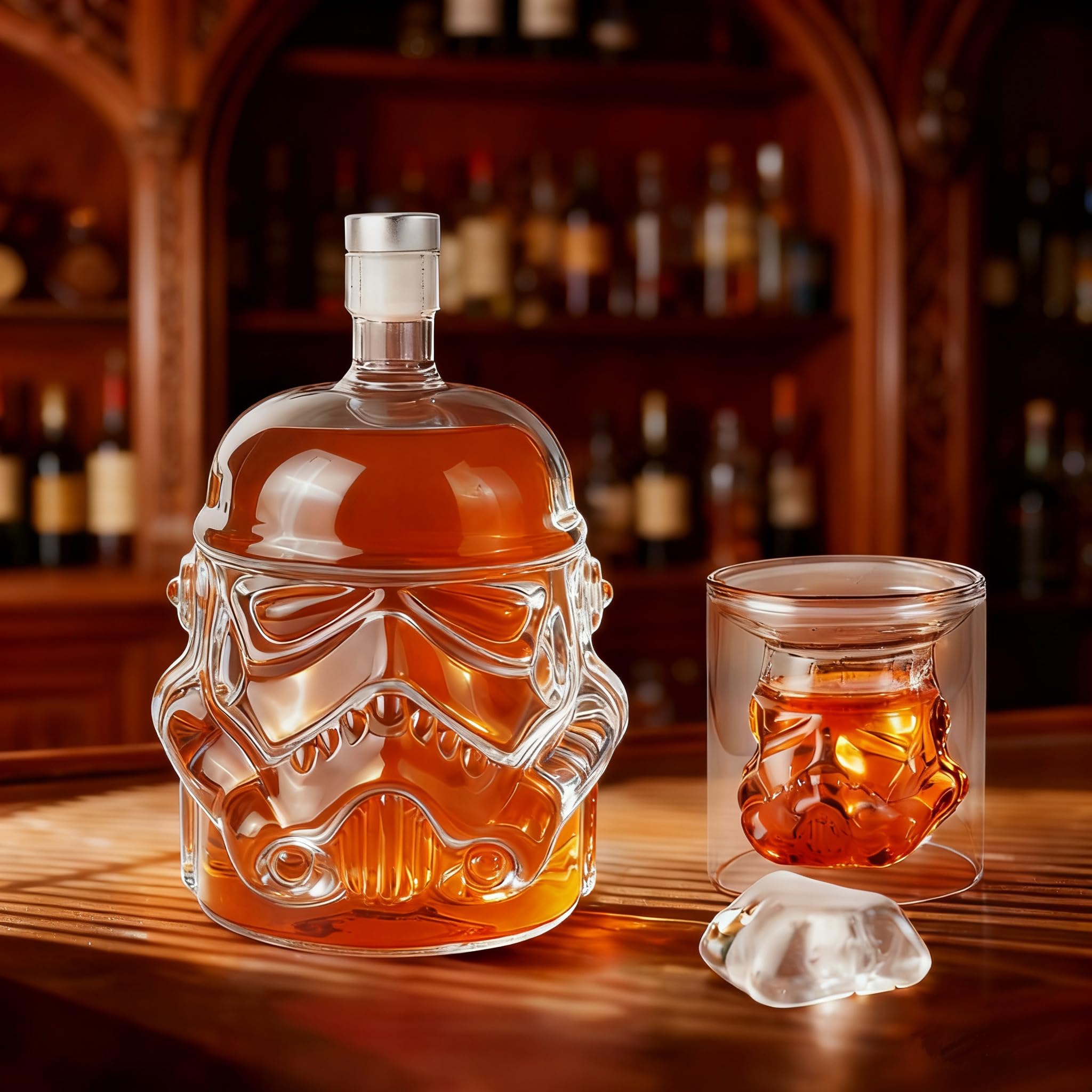 Doiaz home bar display of spirits and accessories