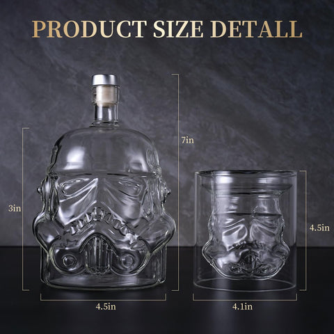 Doiaz stormtrooper design decanter adds playful bar flair
