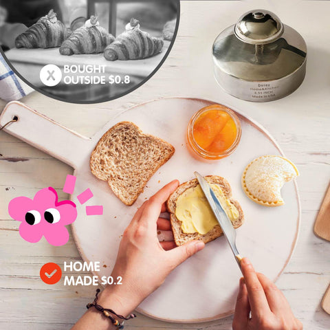 Doiaz stainless steel Uncrustables maker ready for quick lunch prep