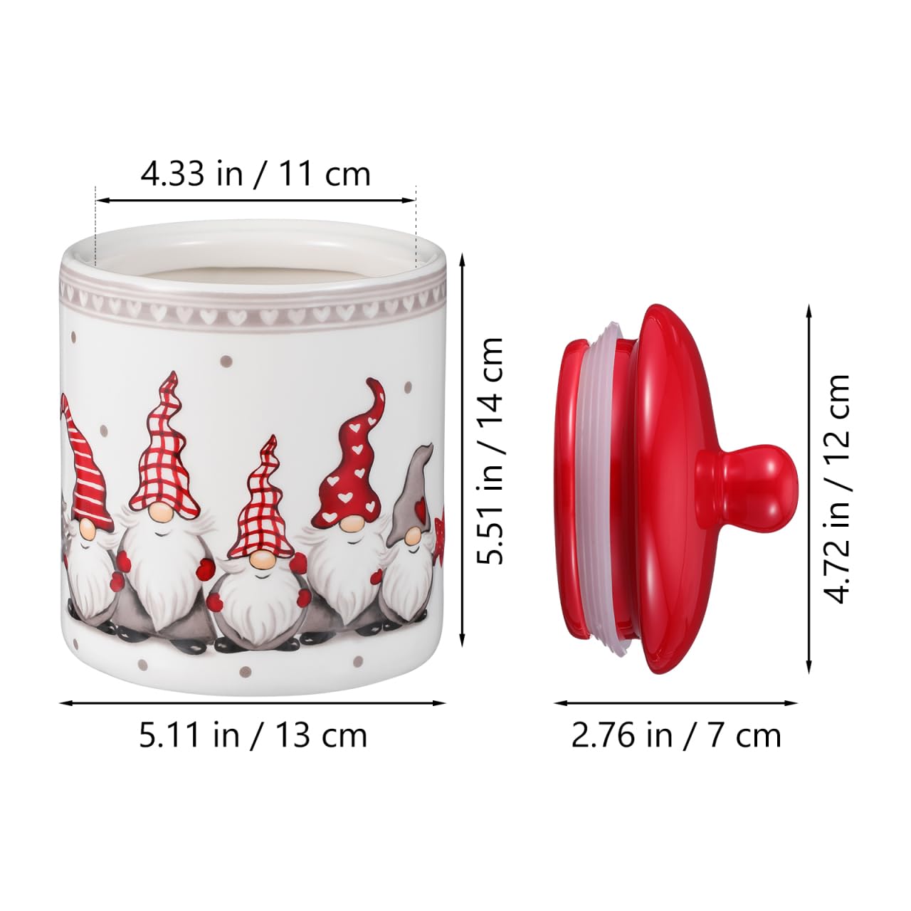 DOITOOL Christmas Gnome design adds festive kitchen charm.