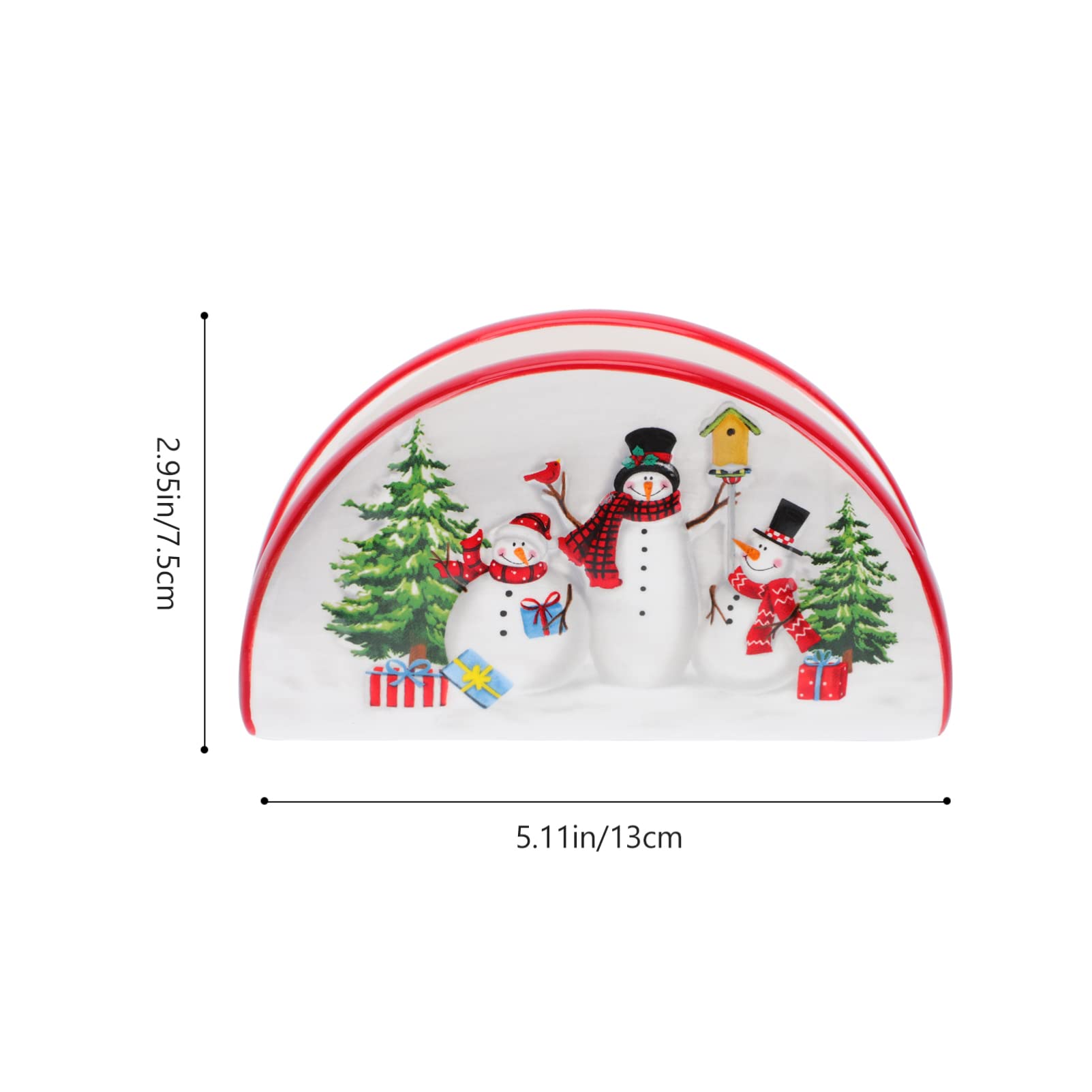 DOITOOL Christmas tissue dispenser in ceramic adds festive organization to kitchens