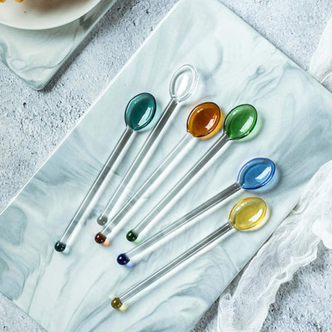 DOITOOL glass spoons ideal for bar, home, and cafe service.
