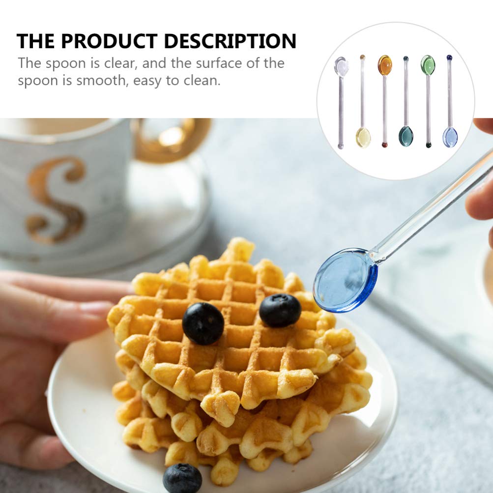 DOITOOL glass spoons microwave-safe for reheating beverages.