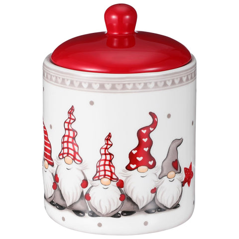DOITOOL Gnome Cookie Jar lid with secure seal preserves freshness.