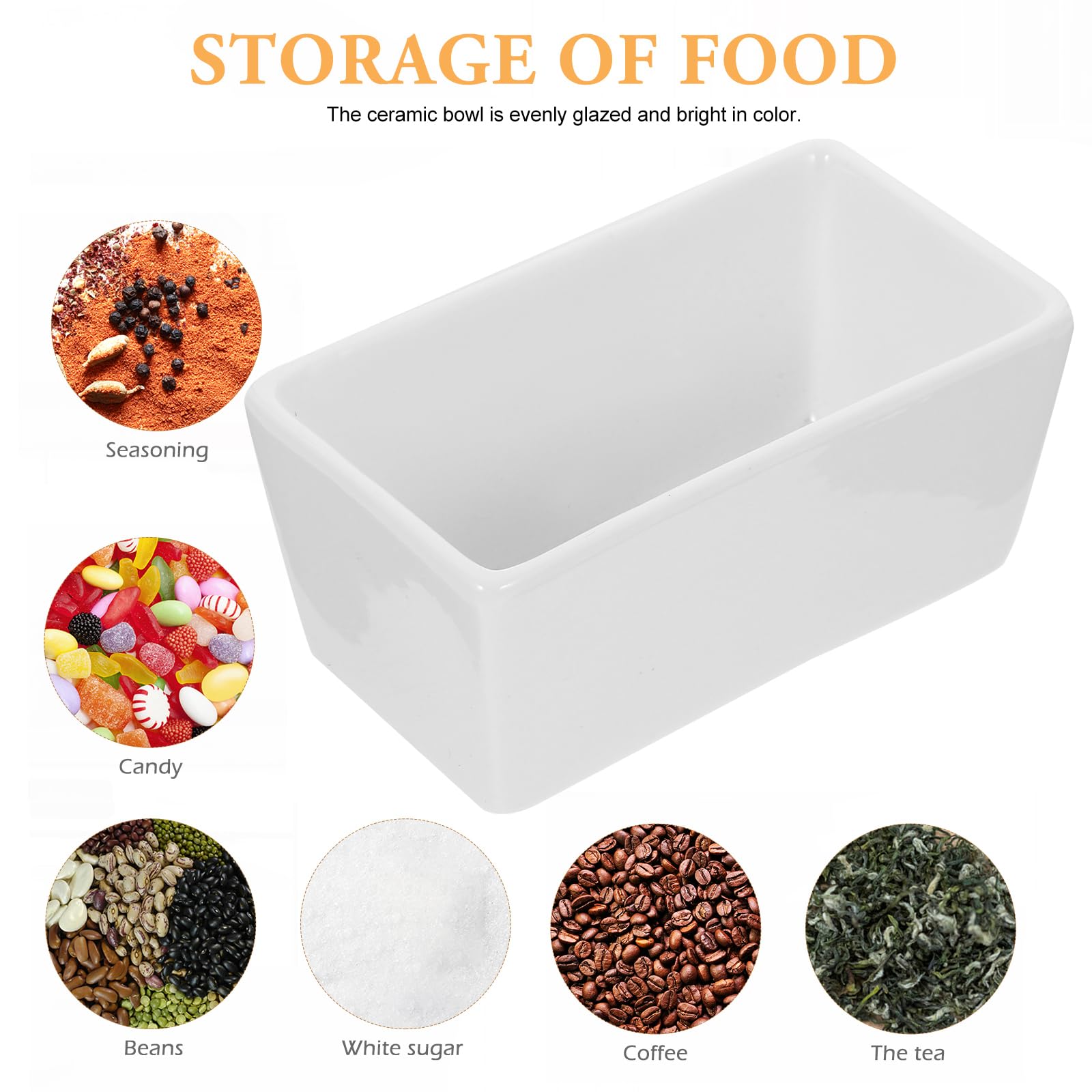DOITOOL smooth white ceramic sugar bowls for elegant dining.