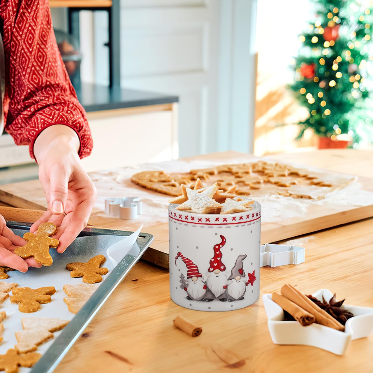 DOITOOL holiday storage canister suitable for gifting and display