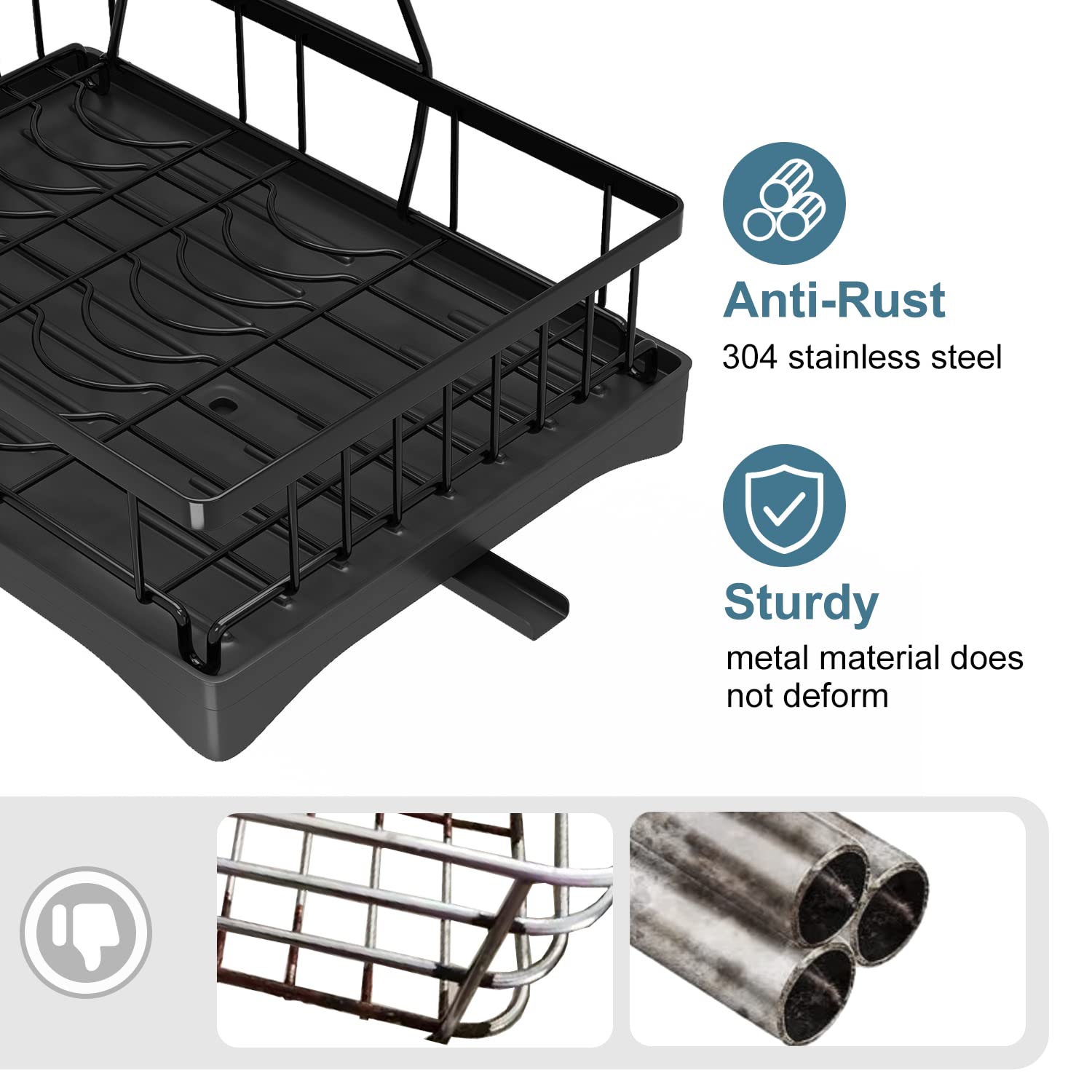 Doitsf rack is easy to assemble without tools for quick setup.