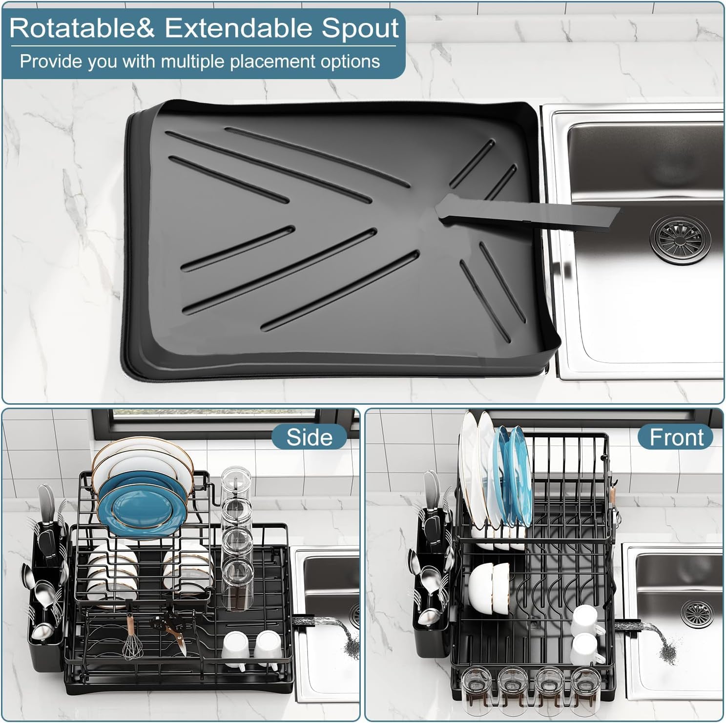 Doitsf kitchen rack uses sturdy rustproof steel for lasting performance.