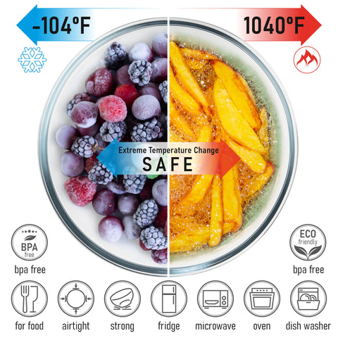 Dokaworld acacia lids fit tightly to preserve freshness and prevent spills.