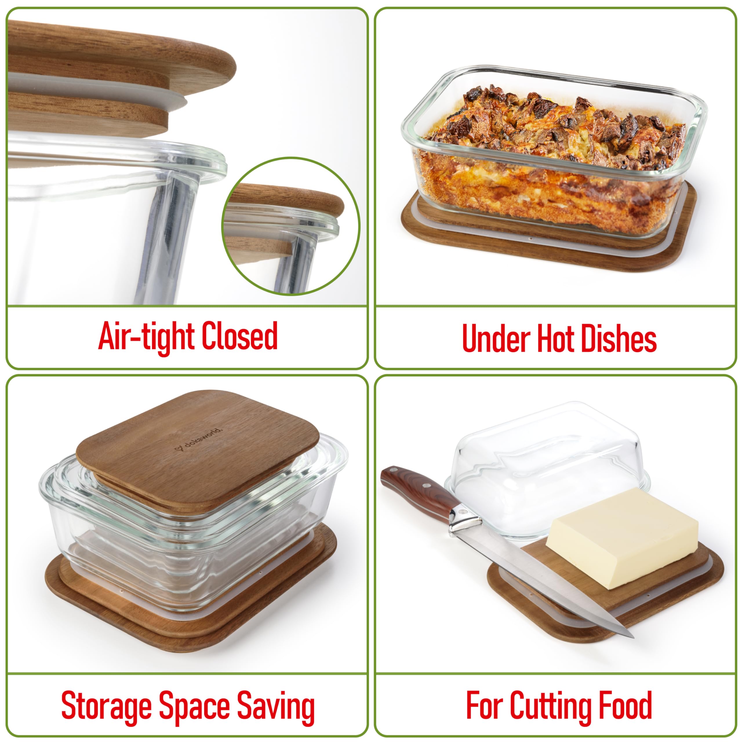 dokaworld borosilicate glass oven-freezer-safe for versatile kitchen use.