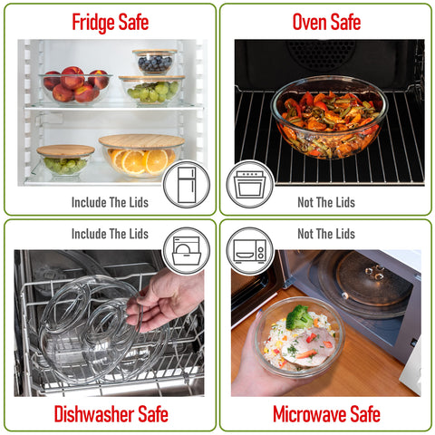 Dokaworld BPA-free glass bowls support safe, recyclable storage.