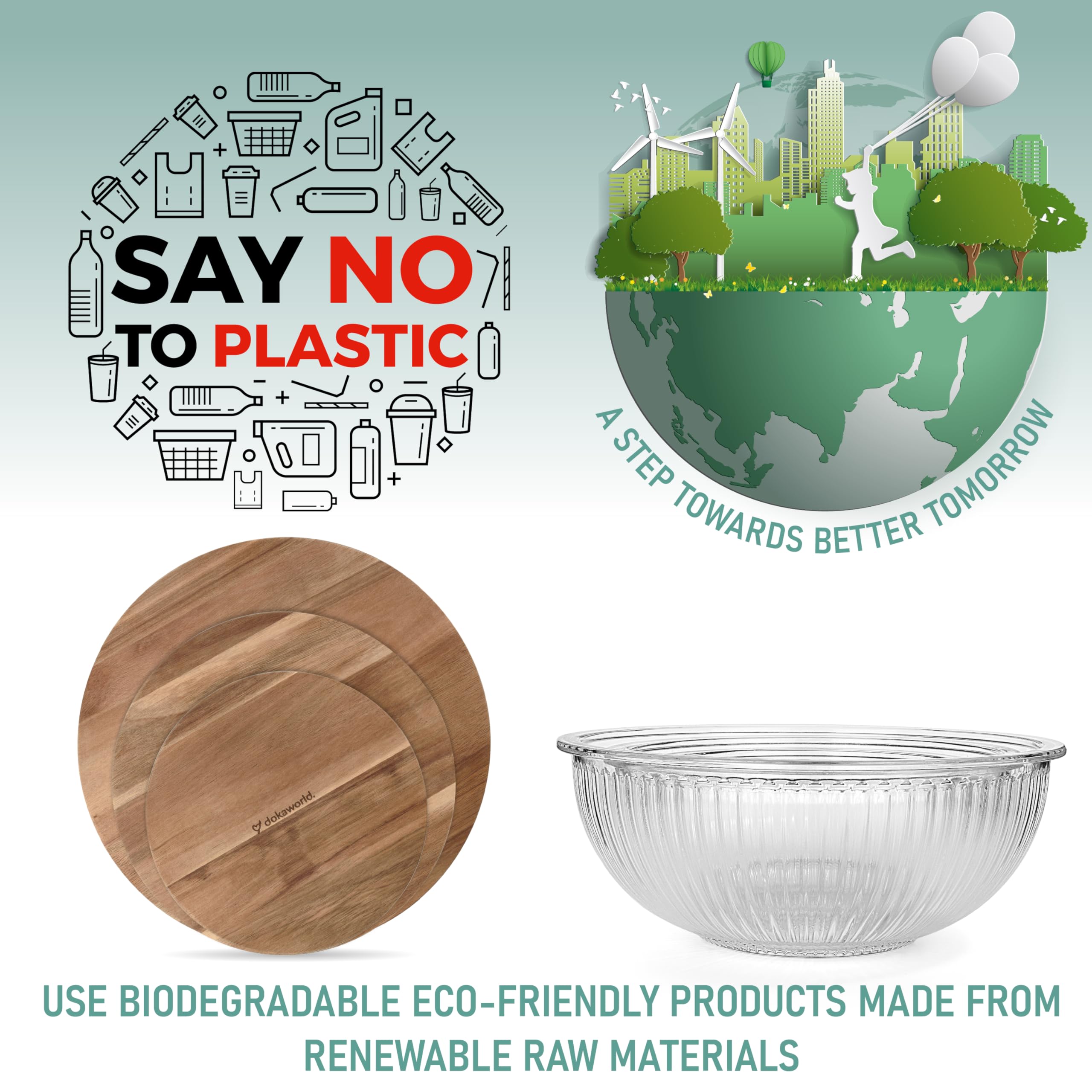 Dokaworld bowls are microwave, oven, freezer, and dishwasher safe.