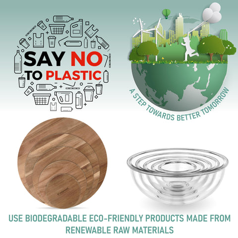Dokaworld acacia lids provide tight seals for organized storage.