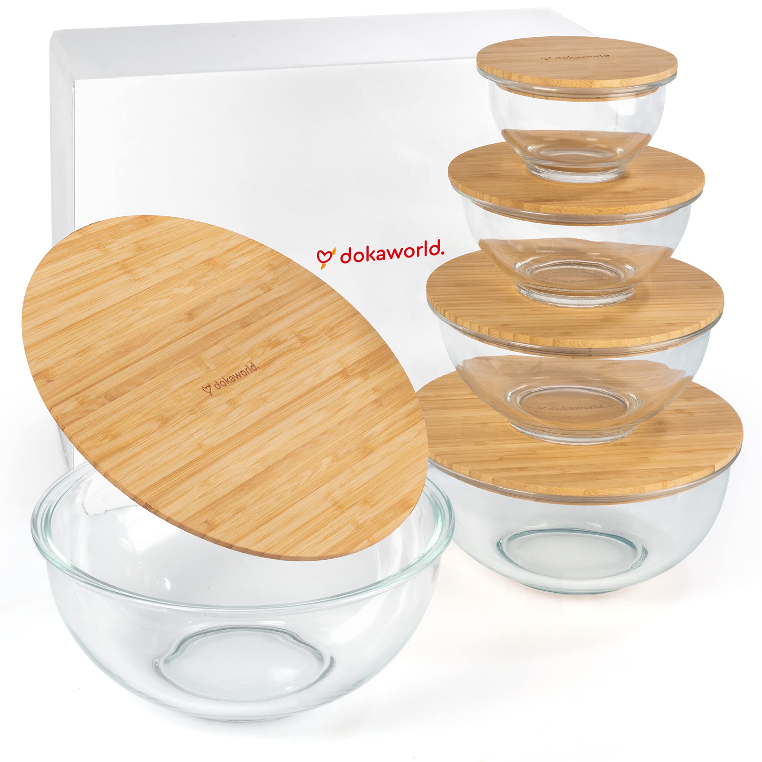 Dokaworld versatile bowls suit baking, mixing, and serving tasks.