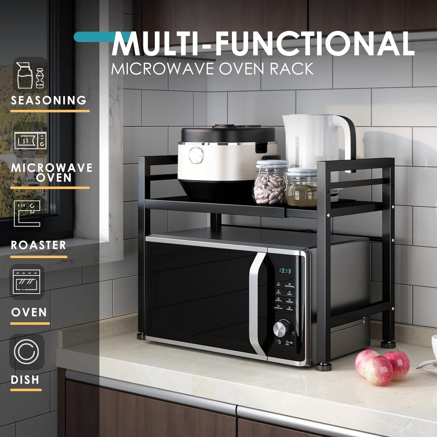 DOLALIKE carbon-steel construction provides sturdy storage for heavy cookware