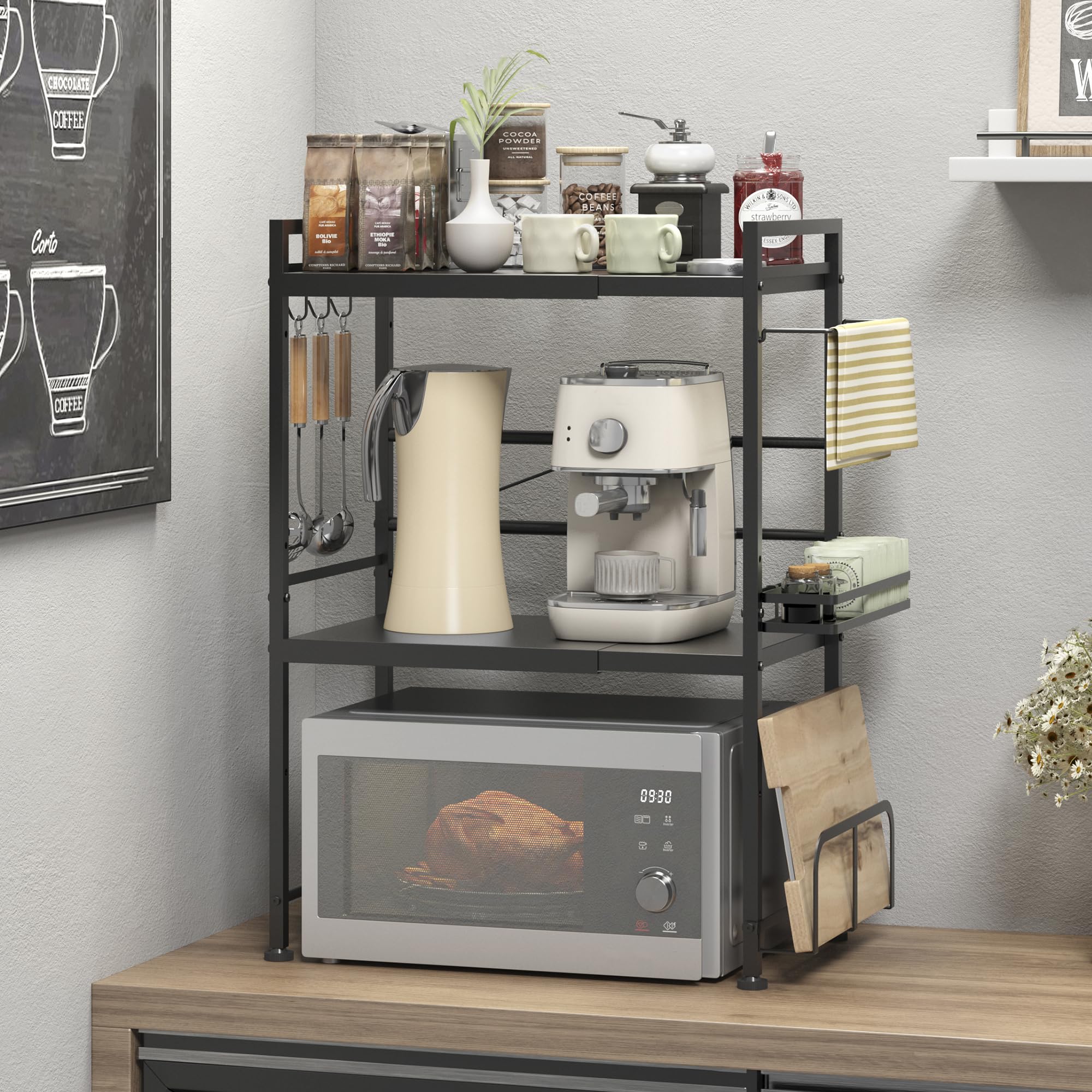 DOLALIKE six-hook towel rack keeps utensils within reach