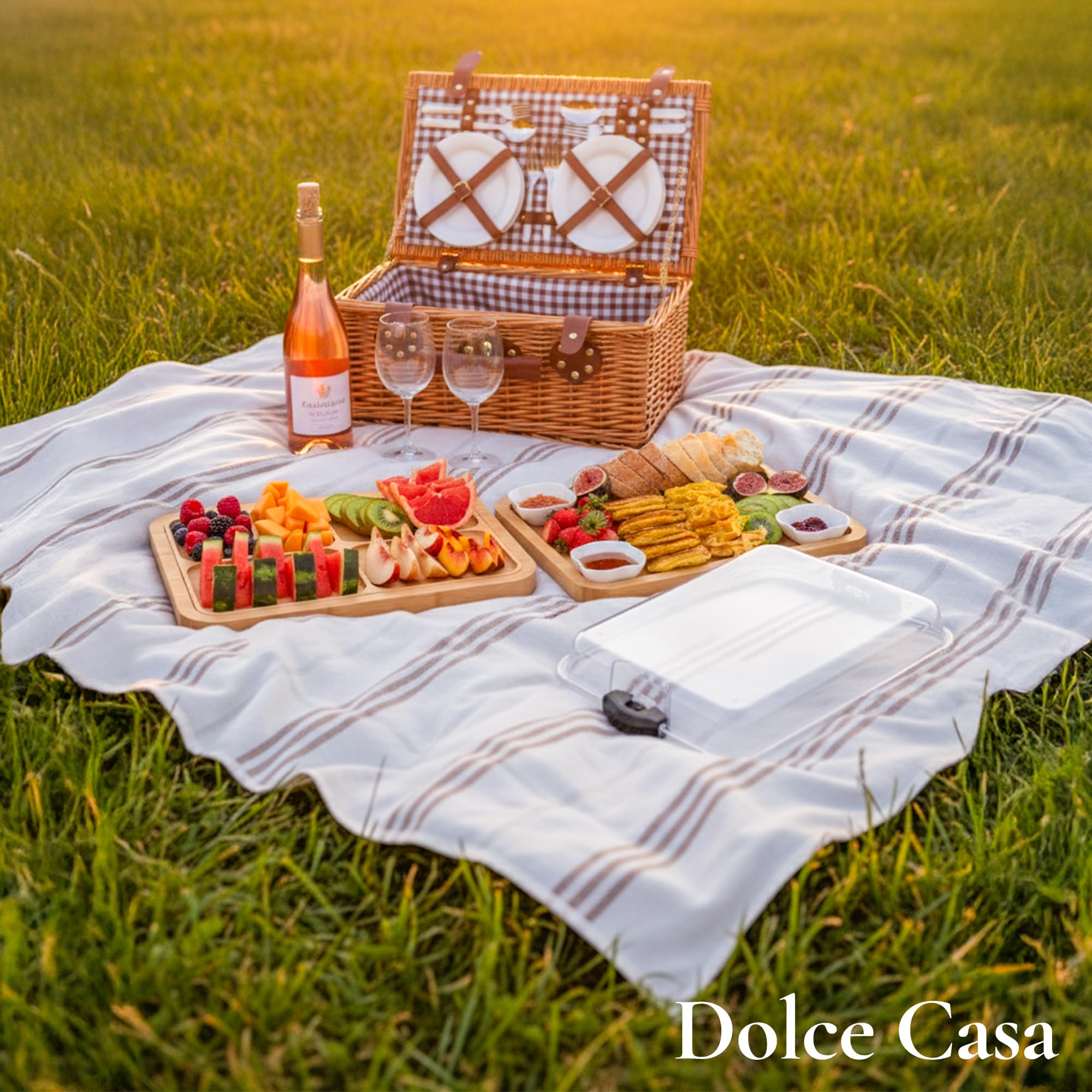 Dolce Casa bamboo surface closeup showing natural grain and quality.