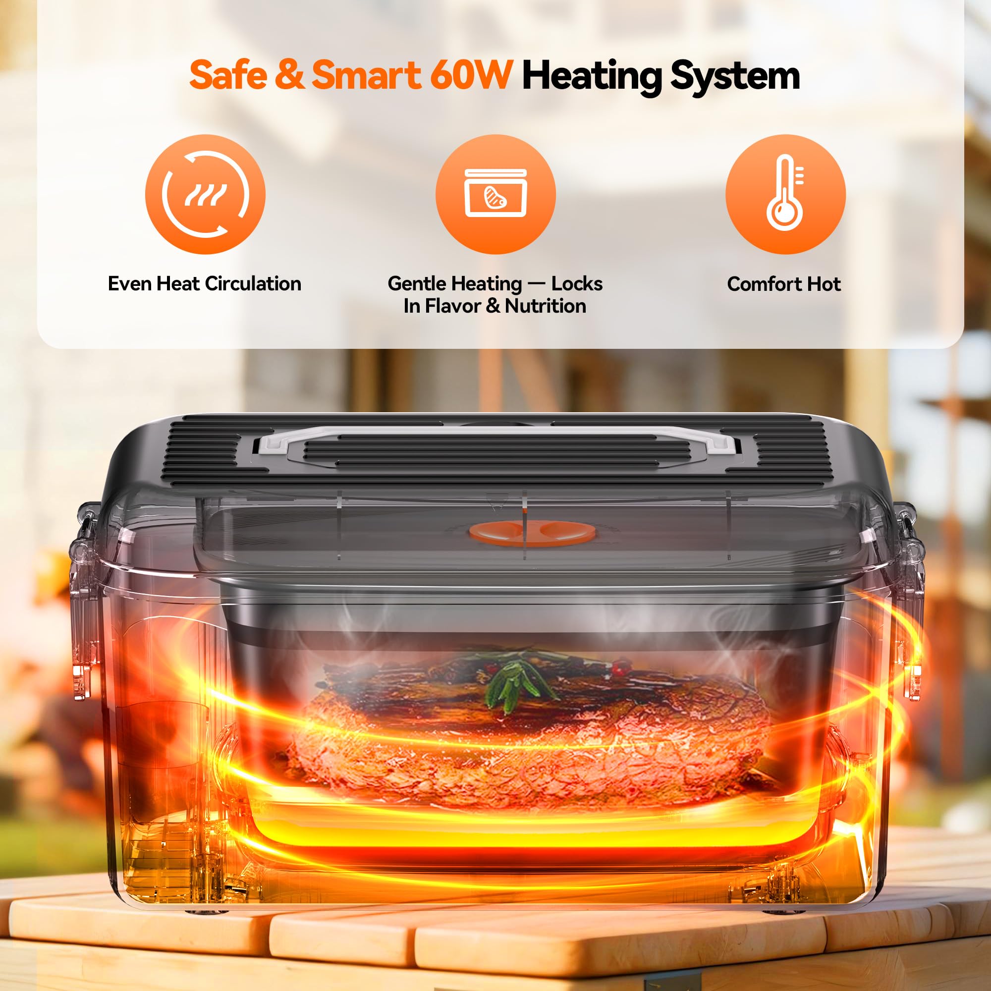 DOLOPL 18000mAh rechargeable battery powers cordless heating on the go