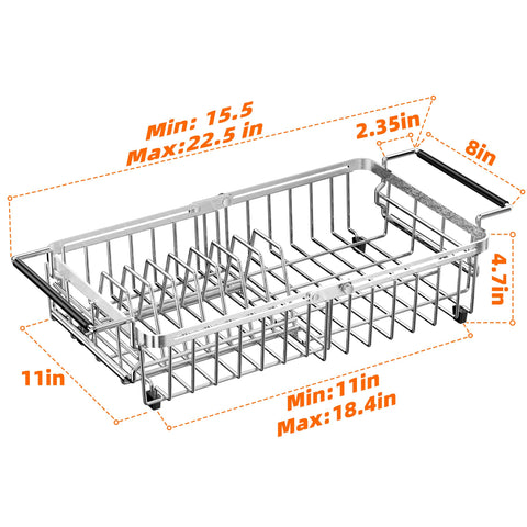 Dolreiik dish rack with utensil holder keeps utensils organized