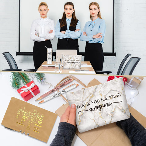 Domensi six-piece gift set shown as a coordinated office recognition gift